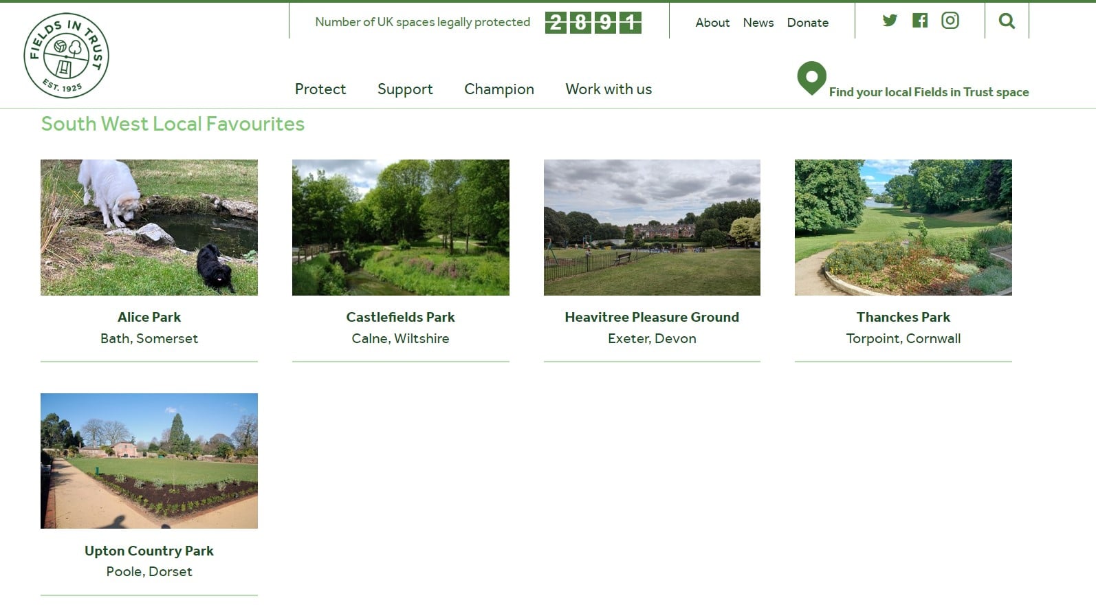 Visit www.fieldsintrust.org/favourite-parks/local-favourites
